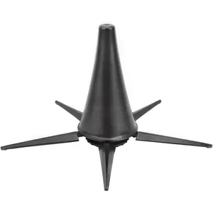 Black Portable Clarinet Stand Holder Foldable Support Metal 5- Stand Wind Instrument Accessory