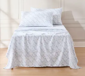 Lush Decor Bota nical Leaf and Floral Sheets 4 Pc Twin, Twin-X