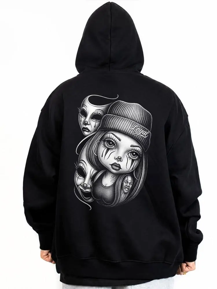 Smile Now Cry Later Baby Girl Chicano Clothing Lowrider Chicana Art Gangster Cholo Outfit Cotton Unisex Hoodie Casual Streetwear Graffiti Sweatshirt
