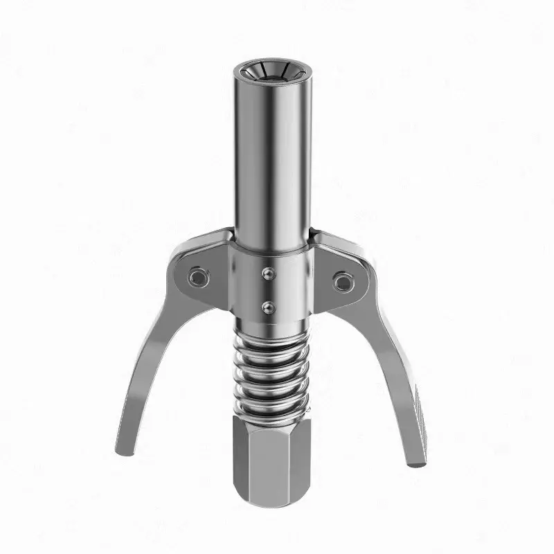 Stainless Steel High-Pressure Locking Grease Gun Tip with Quick-Install Coupler - Automotive Maintenance Tools, Handheld Pneumatic Grease Machine Accessory for Car Repair