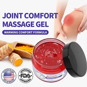 Body soothing cream, pink gel, with emu oil, saffron, turmeric extracts, 4 oz for joint pain and muscle soothing gel