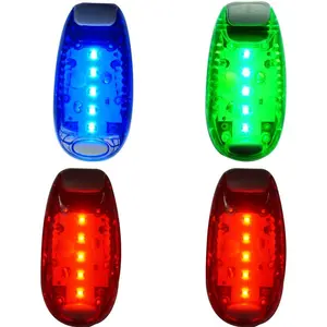 Bicycle Tail Light LED Safety Light (4 Pack)  Rear Light LED | Clip On Strobe/Running Lights for Runners, Dogs, , Walking | High Visibility Accessories for Your Reflective Gear, Bicycle etc.