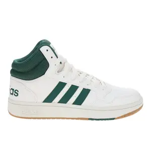 adidas Mens Hoops 3.0 Mid Lifestyle Basketball Sneakers Shoes - White