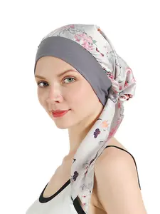 1pcs Rustic Style Silk-Like Headscarf Hat, Elastic Hairband Braided Hat, Pirate Hat, Chemotherapy Hat, Fashion Accessory
