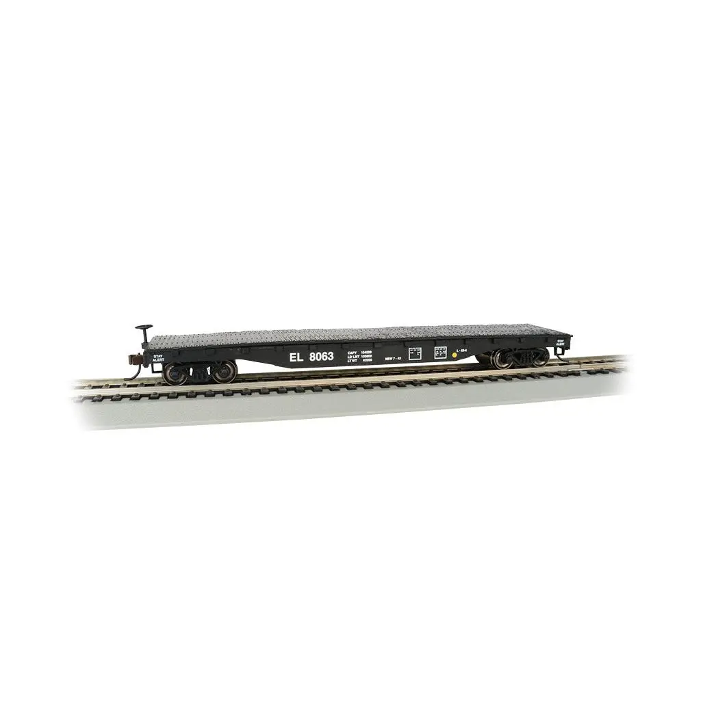 Bachmann 17304 Erie Lackawanna #8063 - 52' Flat Car, HO Scale