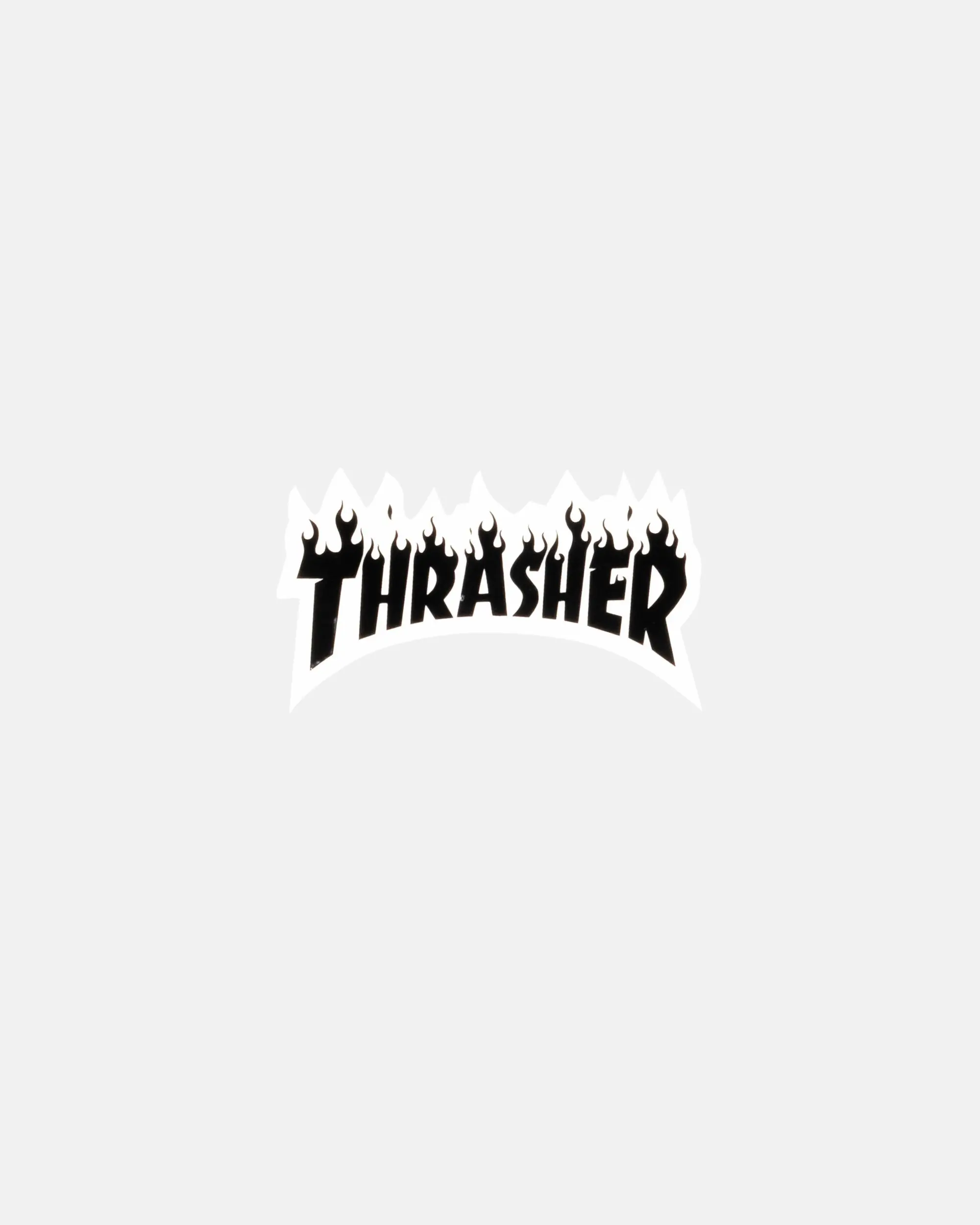 FLAME - DIE CUT STICKER - BLACK