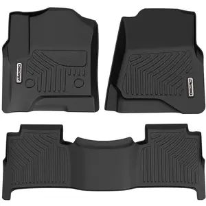 YITAMOTOR Floor Mats for 2015-2020 Chevy Tahoe GMC Yukon TPE All Weather 3D Liner