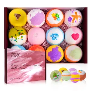 YOKUJI CLUB 12-Piece Luxury Bath Salt Gift Set (For Women), Spa-Quality Birthday Gift, Moisturizing Bubble Bath Salts, Perfect Relaxation Gift for Valentine's Day/Mother's Day, Natural Essential Oil Bath Salts