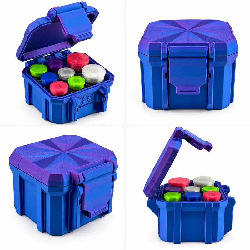 Mixed Vial Case | 6-Slot 3 ml Vial Case & 2-Slot 5 ml 10ml Vial Case Slots | Organizer for GLP-1, Peptides, Research