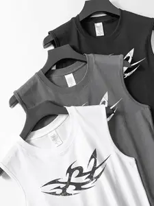 Unisex Sleeveless Vest Set for Gym Strength Training & Outdoor Running, Lightweight Quick-Dry Breathable Fabric, Sporty Fitted Design