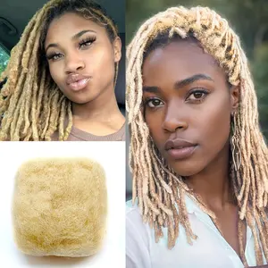 New 2025 Arrivals Afro Kinky Curls African Curls Bulk Natural Human Hair Braided Hair for long braids, hook repairs, long locks extensions, twists, braids 30g 14in (613 # )