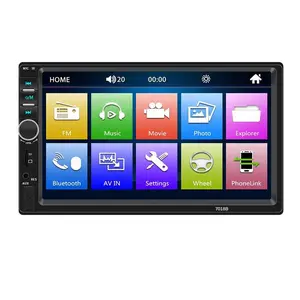 7 Inch Touch Screen Car Stereo Player, 1 Set Car MP5 Player with Rear Camera, Bluetooth-compatible Car Audio Player, Car Multimedia Player Support FM/USB/AUX/TF, Car Video Player