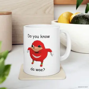 Ugandan Knuckles Meme Mug Geek Gaming Mug Gamer