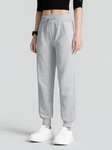 Women's Plain Color Pocketed Casual Hiking Pants, Versatile Outdoor Running Sports Cycling Long Jogging Trousers