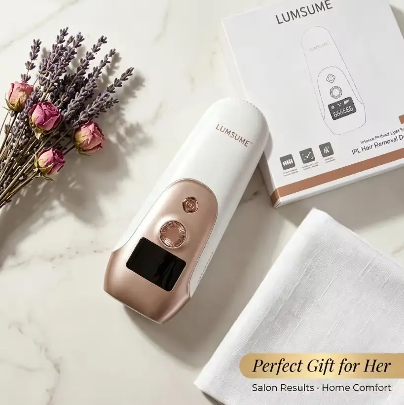 IPL Hair Removal S3, 5 Adjustable Energy Levels 12.73J, Single and Continuous Flash Modes, Wired At-Home Beauty Device for Face, Leg, Underarm, Bikini, Gentle Skin Care for Women and Men