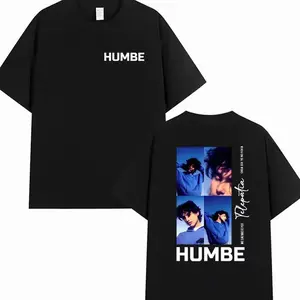 Singer Humbe Dueno Del Cielo Tour 2026 Graphic T Shirt Men's Vintage Hip Hop Fashion 100% Cotton Short Sleeve T-shirt Streetwear D88