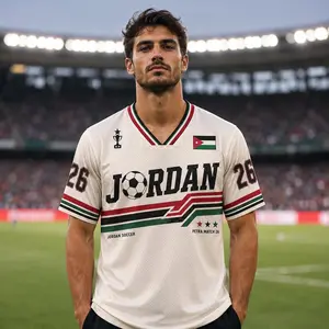 Custom Jordan Soccer Jersey, Personalized Retro Football Shirt, Men's Game Day Tee