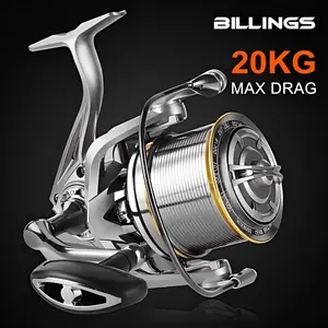 BILLINGS NGK8000-14000 Series Long Cast Spinning Reel, High Drag CNC Metal Rocker Reel with Smooth Retrieve for Saltwater Surf Fishing