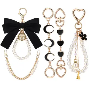 Bag Extension Chain Bow Keychain Kits | Double Sided Extender Chain Purse Strap Extenders | Coquette Y2K Aesthetic Bag Accessories