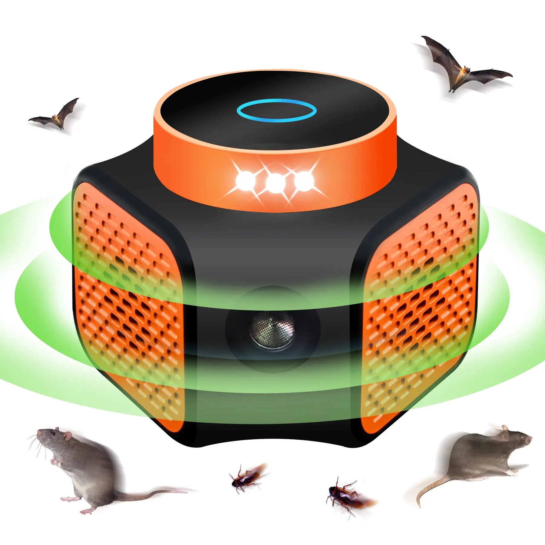 2026 Upgraded Ultrasonic Indoor Pest Repeller, 4-Mode Mouse Traps, Electronic Plug-in Rodent & Insect Deterrent for Mouse, Rat, Roach, Ant, Spider and Mosquito in Home, Office, Garage