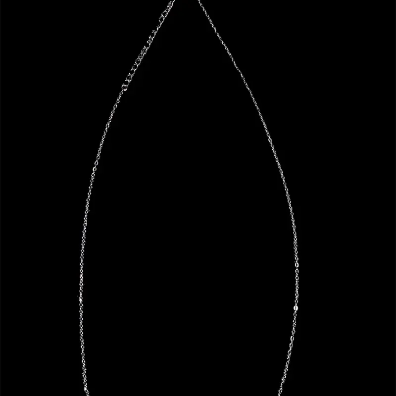 S925 Sterling Silver Jewelry Chain with 18K White Gold Plating