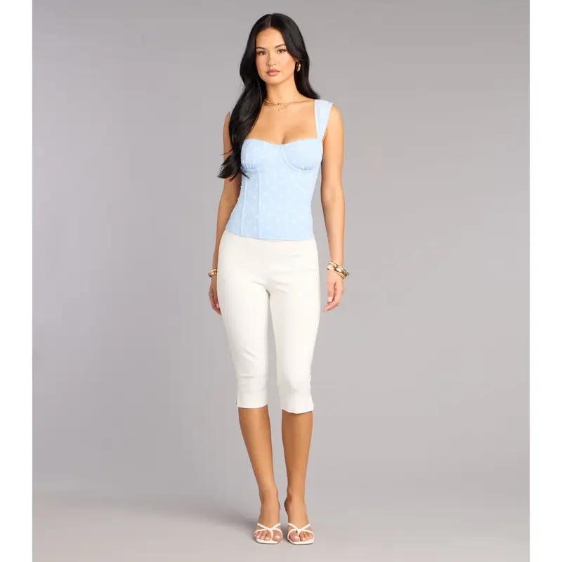 Plans Secured Ponte Capri Pants