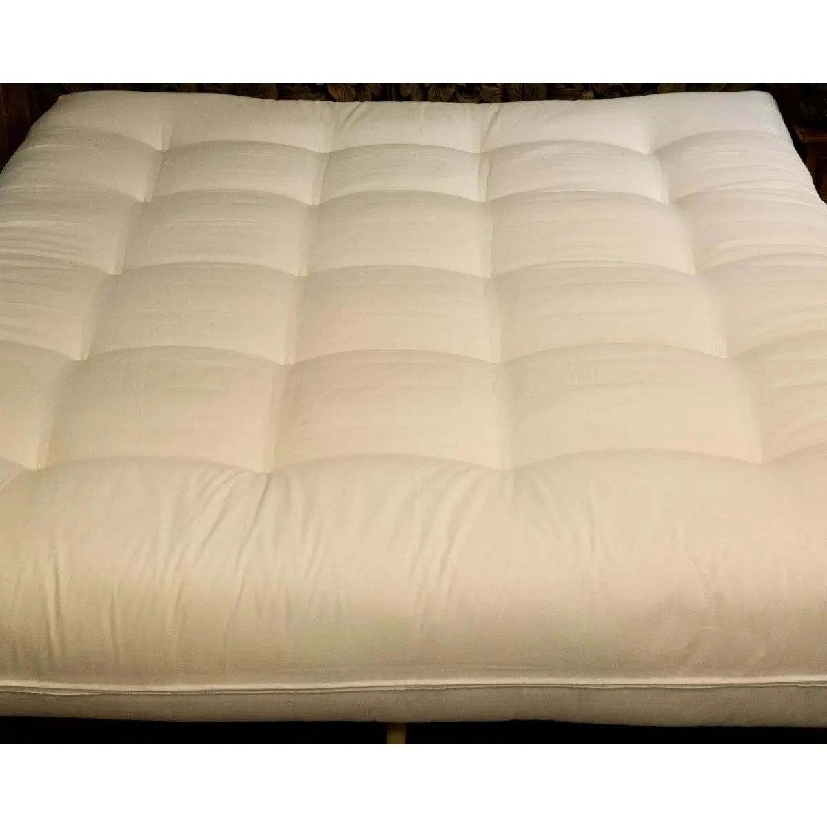 212 MAIN Twin Size Luxury Handcrafted Tufted Wool & Cotton Futon Mattress - Wool Layer, Deep Sleep Support (Mattress Only)