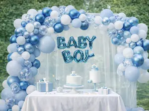 Gender Reveal Boy or Girl Balloon Garland Kit 122 pcs
