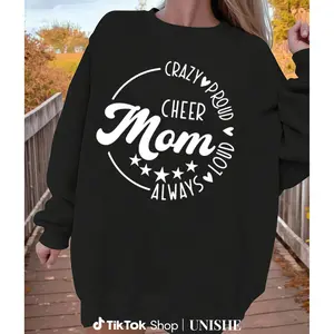 Loud & Proud Cheer Mom Sweatshirt – Mother's Day Matching Group Long Sleeve