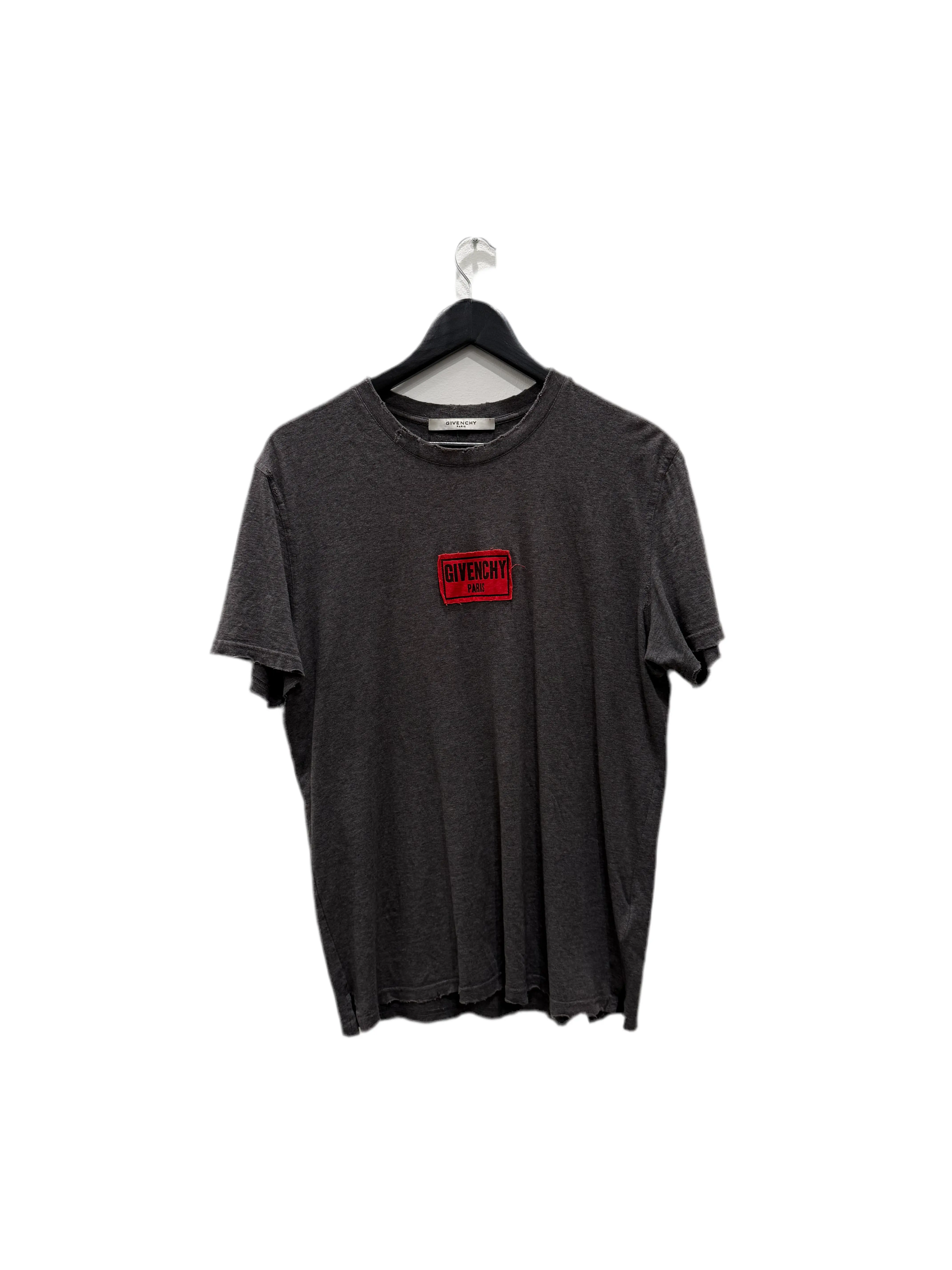 Givenchy Paris Distressed Tee Grey Size Large