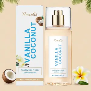 Vanilla Coconut Body Spray, Unique Scent for Lasting Fragrance, Refreshing and Romantic Portable Perfume, Body Mist Perfume