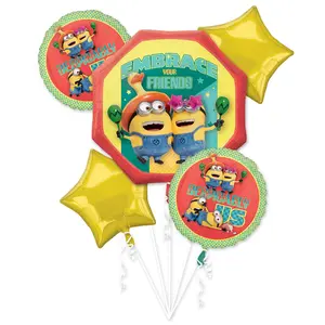 Despicable Me 4 Balloon Bouquet - 5 Piece Set Despicable Me 4 Balloon Bouquet - 5 Piece Set