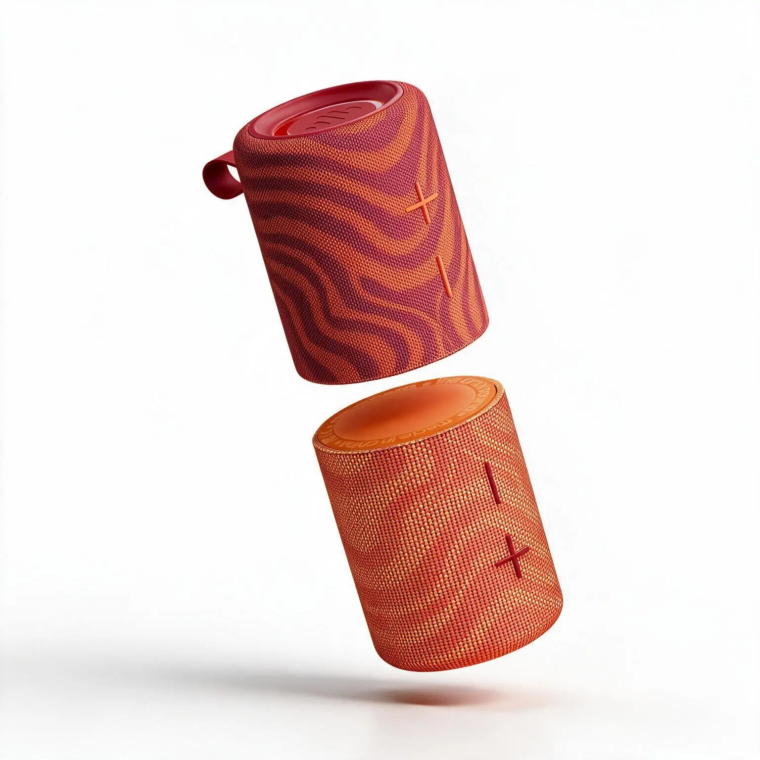 Stromberg - Mega-Twin 2-in-1 Portable Bluetooth Speaker, Magnetic Union, 20W RMS Power, 11-Hour Playtime, Stereo Sound, Lava