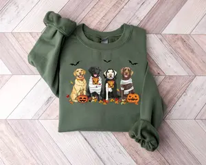 Halloween Dog Sweatshirt, Labrador Retriever Ghost Dogs sweatshirt, Halloween Sweatshirt, Halloween Sweater,Ghost Sweatshirt