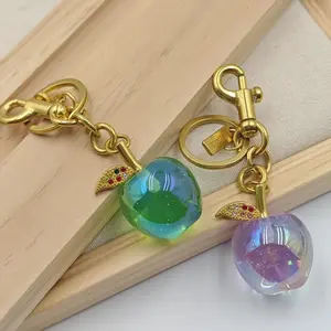 {Keychain} Personalized Colorful Linglong Apple Keychain - Cute Candy colored Bag Pendant for Women - Giving Female Friends Valentine's Day Gifts, Party Gifts