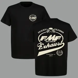 FMF Racing Fuel 1973 T-Shirt – Vintage Off-Road Dirt Bike Graphic Tee, Freestyle Motocross Shirt for Riders, Cotton Menswear for Men, Unisex Streetwear