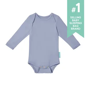 PurComfy Supersoft Bamboo Long Sleeve Baby Bodysuits, Comfortable Sleepers for Boys&Girls, Eczema-Soothe Baby Sleepwear Clothing (0-24M),One Piece