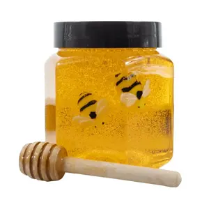 200ML Honeycomb Crystal Slime, Small Bee Pearl Rubber Clay, Calms Mind, Reduces Stress, Perfect Party Gift, Relaxing Sensory Toy