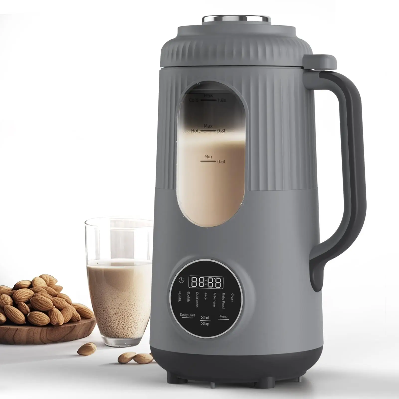 8 in 1 Nut Milk Maker Blender, 32ozHomemade Soy, Almond, Oat, Coconut, PlantBased and Non Dairy Beverages, AutomaticSoybean Machine With Delay Start/K