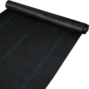 VEVOR 6.5FTx300FT Premium Weed Barrier Fabric Heavy Duty 3.2OZ,  Woven Weed Control Fabric, High Permeability Good for Flower Bed, Geotextile Fabric for Underlayment, Polyethylene Ground Cover