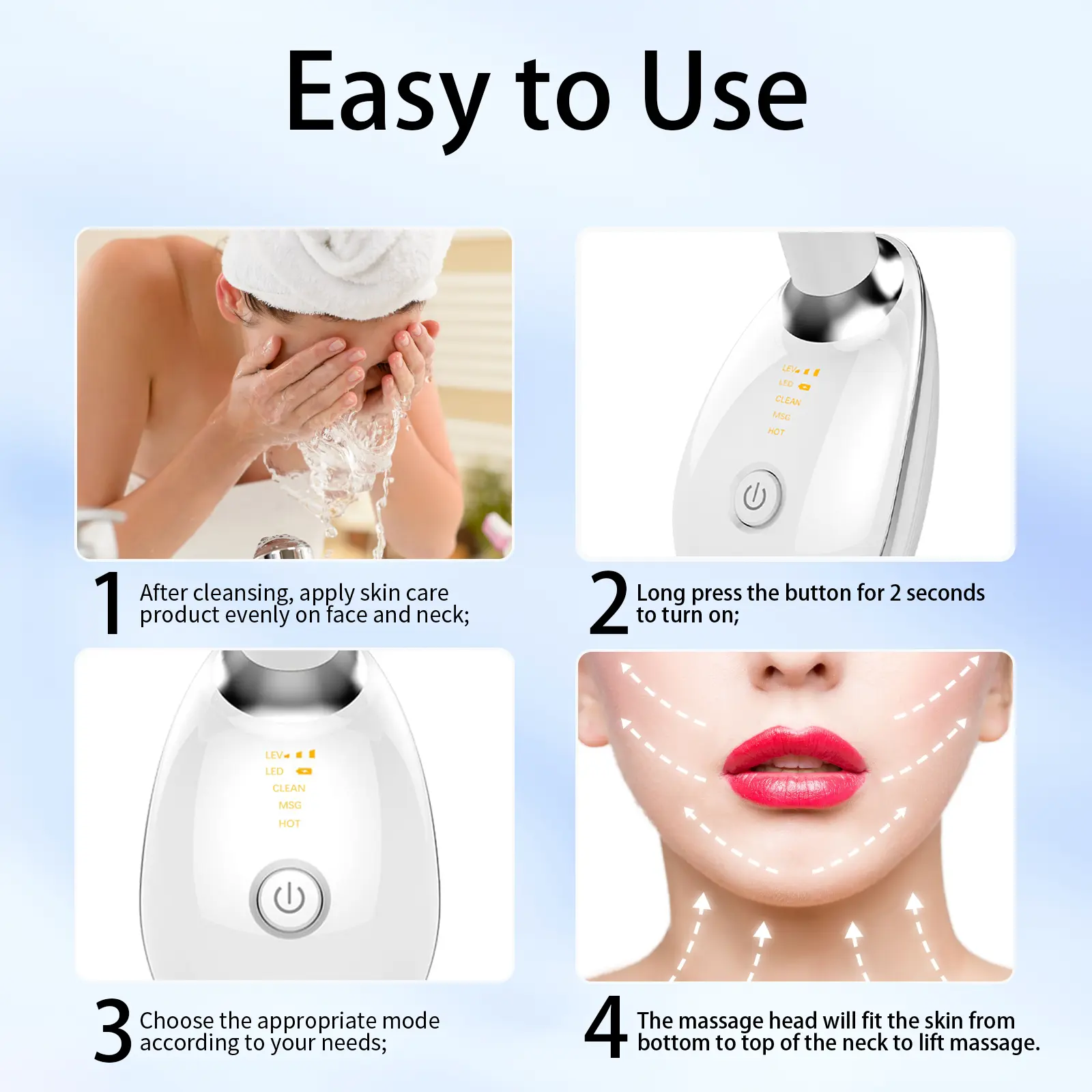 3-in-1 Neck Face Massager, 3 Color Led Face Neck Massage for Skin Care at  Home, Portable Facial Massager,Face Sculpting Tool,Multifunctional Vibration  Wrinkle Removal Firming - TikTok Shop
