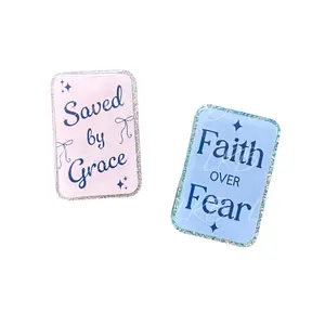 Saved by Grace & Faith Over Fear X-Ray Markers – Personalized Radiology Markers – Handmade X-Ray Tech Gift - July 4th Acrylic Xray Marker Set