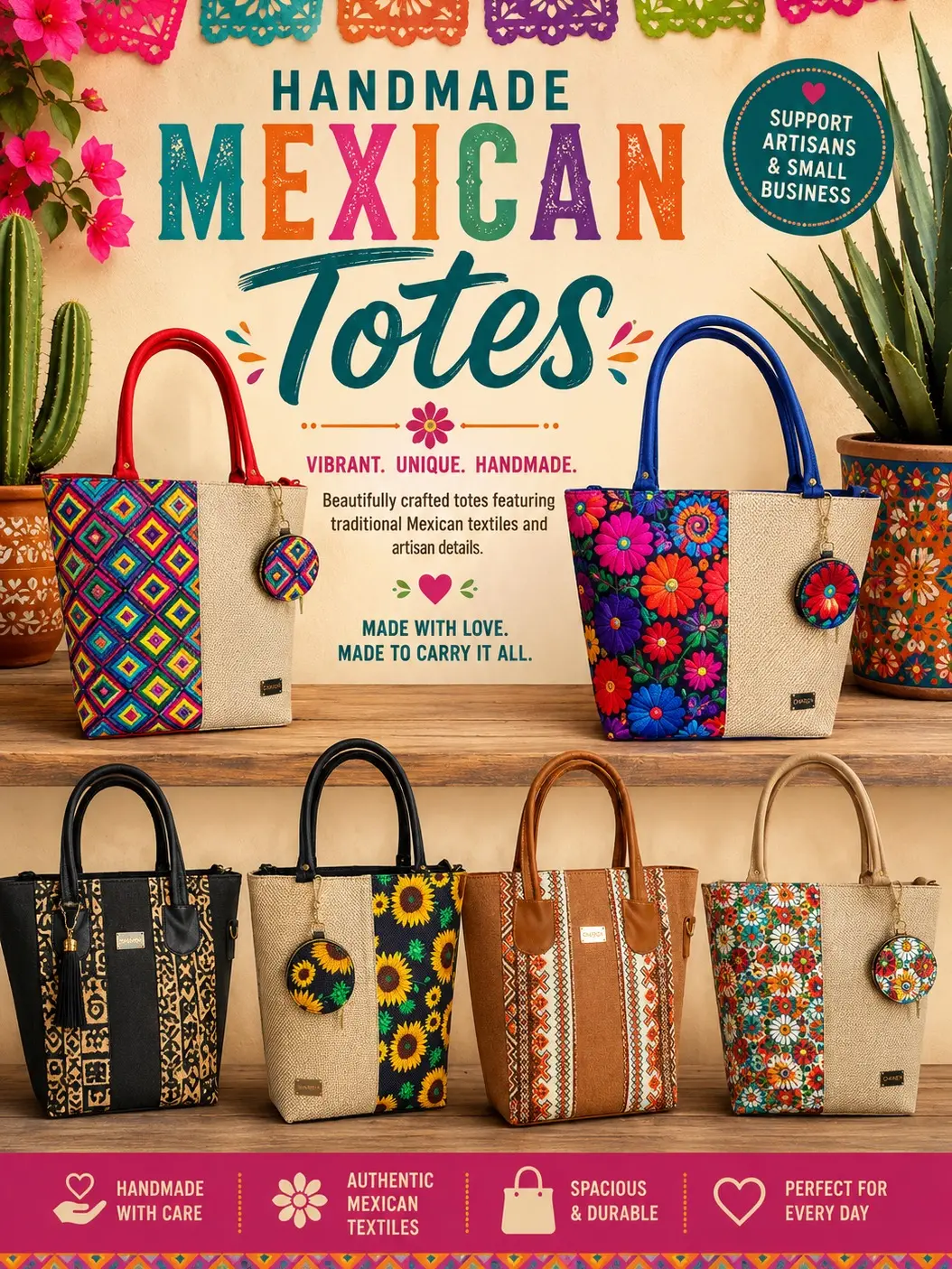 COLORFUL ARTISANAL TOTES COLORFUL ARTISANAL TOTES