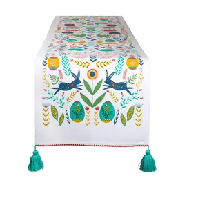 Design Imports 14 x 72 Easter Folk Garden Table Runner