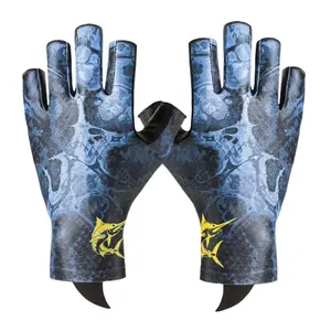 1 Pair of Fishing Gloves with Non-Slip Palm, Breathable Half-Finger Gloves for Men & Women, Durable and Lightweight, Ideal for Outdoor Fishing and Kayaking