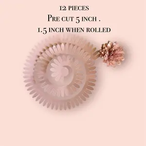 Pre cut cardstock flowers