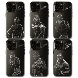 PEPE MMA All-Star Legends Signature Phone Case — Legendary Fighters Series | Iconic Warriors | Black Protective Case | Exclusive "Fight Night" Gift | Boxing-Themed Protection | Compatible with iPhone 11–17 Pro Max/Plus Series & Samsung Galaxy S23– Series