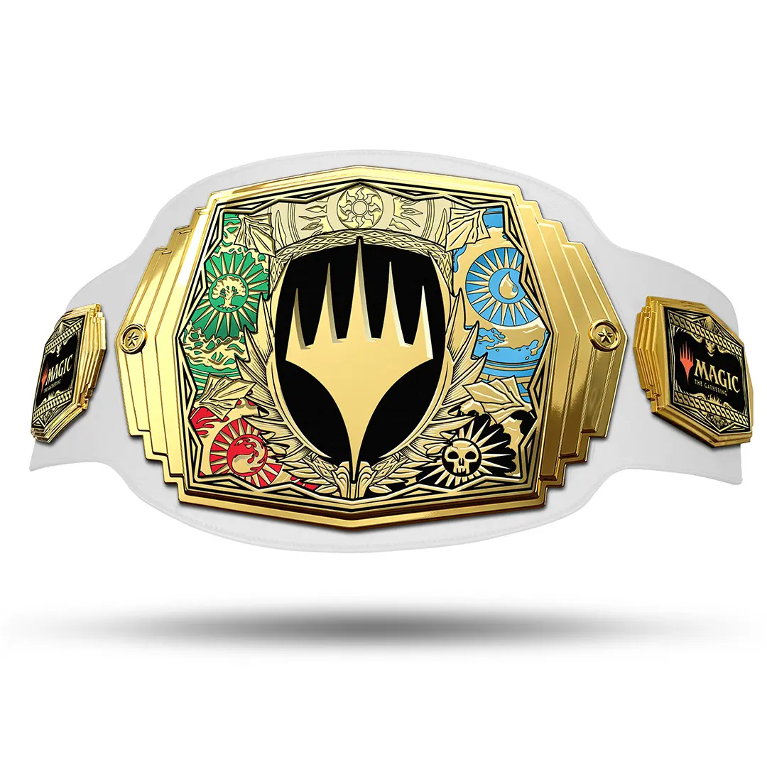 White Leather / Gold Metal