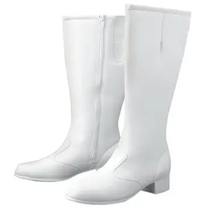DINKLES Holly Women's Marching Band Boots, Medium Width, White