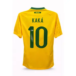 Kaka Signed Brazil Soccer Jersey with Beckett COA